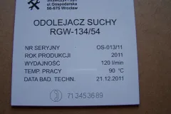 Tabliczka znamionowa z laminatu grawerskiego